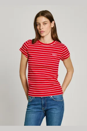 Pepe Jeans Camiseta canalé de rayas