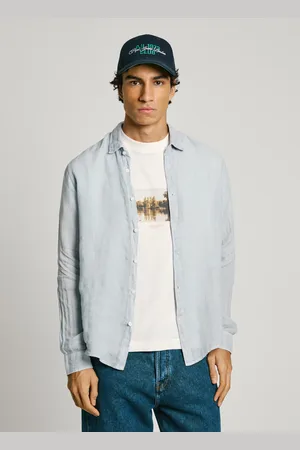 Pepe Jeans Camisa logo bordado fit regular
