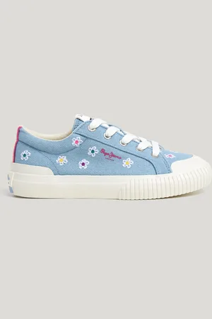 Pepe Jeans Zapatillas denim detalles florales