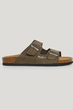 Pepe Jeans Sandalias ante con doble hebilla