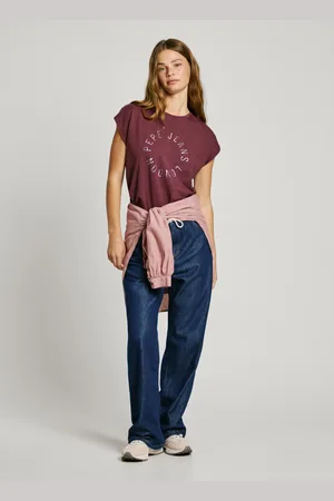 Pepe Jeans Camiseta logo strass fit boxy