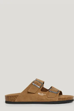 Pepe Jeans Sandalias ante con doble hebilla