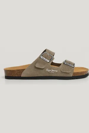 Pepe Jeans Sandalias ante con doble hebilla