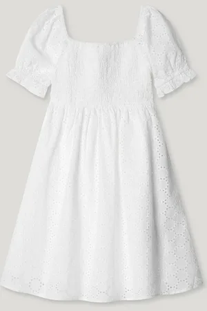 Pepe Jeans Vestido corto popelín calado