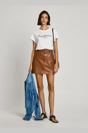 Pepe Jeans Camiseta logo strass fit regular