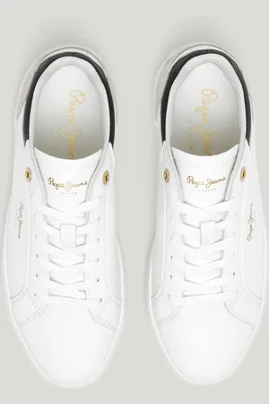 Pepe Jeans Zapatillas piel con detalles en ante