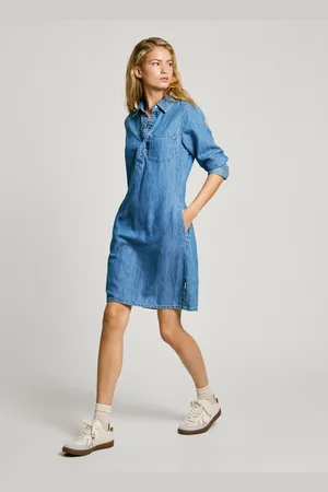 Pepe Jeans Vestido corto denim fit regular