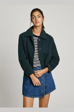 Pepe Jeans Cazadora lona con cuello camisero