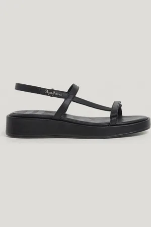 Pepe Jeans Sandalias de piel con cierre velcro