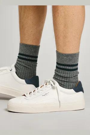 Pepe Jeans Zapatillas piel con detalles en ante