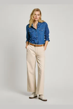 Pepe Jeans Pantalón ancho teñido en prenda
