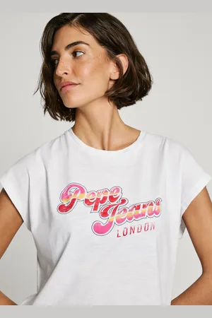 Pepe Jeans Camiseta logo retro fit boxy