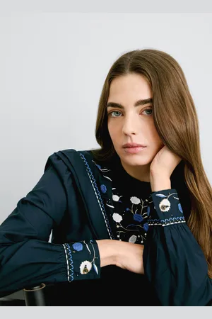 Pepe Jeans Blusa popelín con detalles bordados