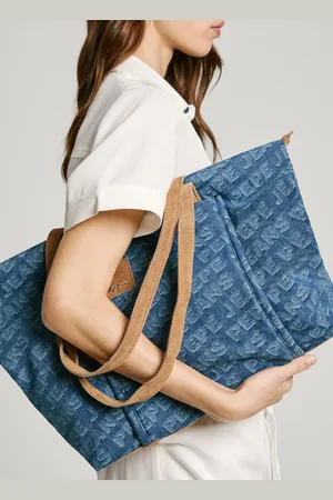 Pepe Jeans Bolso tote denim con logo