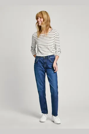 Pepe Jeans Jeans fit relaxed y tiro alto - violet