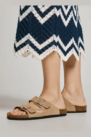 Pepe Jeans Sandalias ante con doble hebilla