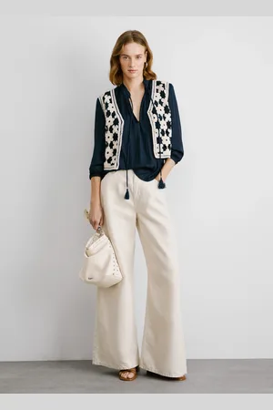 Pepe Jeans Chaleco crochet cuello pico