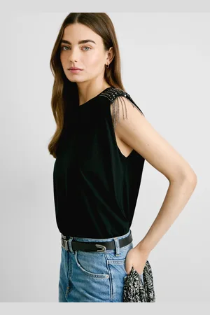 Pepe Jeans Camiseta con pedrería en hombros