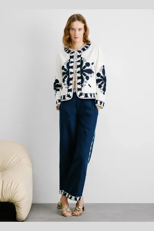 Pepe Jeans Pantalón recto detalles bordados