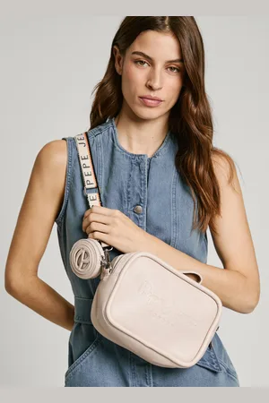 Pepe Jeans Bandolera efecto piel con logo