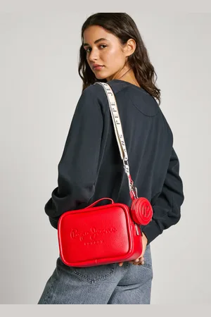 Pepe Jeans Bandolera efecto piel con logo