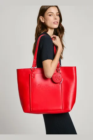Pepe Jeans Bolso tote efecto piel con logo