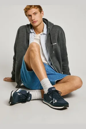 Pepe Jeans Zapatillas running con detalles en ante - brit