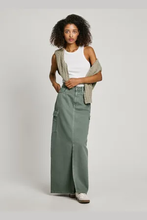 Pepe Jeans Falda larga denim fit regular