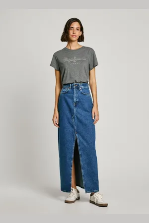 Pepe Jeans Falda larga denim fit regular