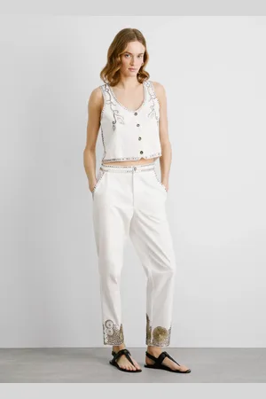 Pepe Jeans Pantalón fit barrel detalle tachuelas