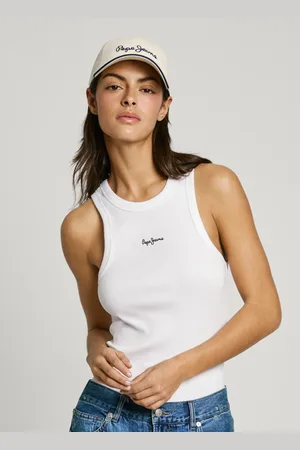 Pepe Jeans Top canalé sin mangas