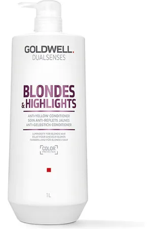 Goldwell BLONDES & HIGHLIGHTS anti-yellow conditioner. Acondicionador color . Tipo de Cabello: Cabello Teñido, Cabello con Mechas, Cabello Rubio