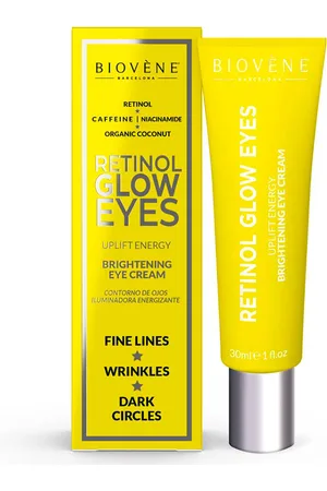 Biovène RETINOL GLOW EYES uplift energy brightening eye cream. Tratamiento Facial Hidratante. Green Beauty: Cruelty Free. Tendencias: Skinimalism