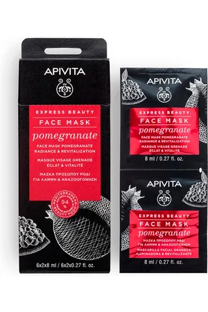 APIVITA Express Beauty Mascarilla facial iluminadora y revitalizante con granada. Mascarilla Facial. Edad: Entre 18 y 25 años, Entre 26 y 35 años, Entre 36 y 50 años, Más de 50 años. Tipo de Piel: Todo Tipo de Pieles. Texturas: Crema. Green Beauty: