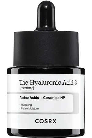 COSRX THE HYALURONIC ACID 3 serum. Cremas Antiarrugas y Antiedad. Edad: Entre 26 y 35 años, Entre 36 y 50 años, Más de 50 años. Tipo de Piel: Seca, Todo Tipo de Pieles. Texturas: Sérum. Tendencias: Ácido Hialurónico. Green Beauty: Vegano