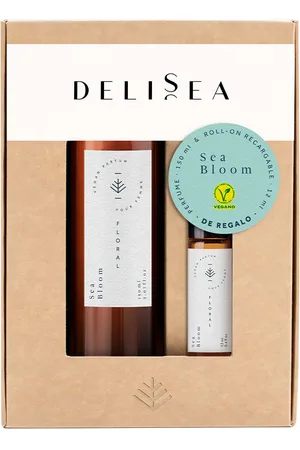 Delisea SEA BLOOM VEGAN EAU PARFUM LOTE. Cofre de regalo. Familias Olfativas: Floral. Green Beauty: Vegano, Packaging sostenible, Producto solidario