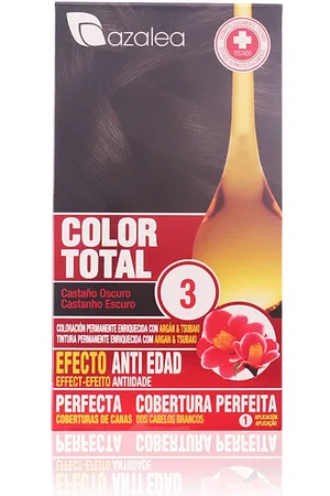 AZALEA WANG COLOR TOTAL. Tintes de pelo. Tipo de Cabello: Todo Tipo de Cabello. Tonos: 3 Castaño Oscuro, 4 Castaño, 5 Castaño Claro, 6 Rubio Oscuro, 7 Rubio, 8 Rubio Claro, 9 Rubio Clarísimo, 10 Rubio Platinado, Caoba, 6.3 Caramelo, Pelirrojos, Violin