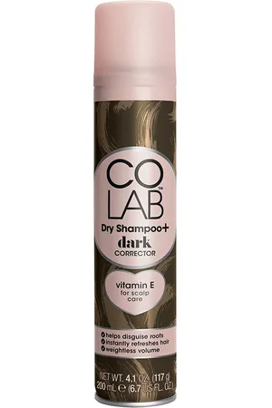 COLAB DARK dry shampoo. Champú en seco. Tipo de Cabello: Todo Tipo de Cabello. Formato: Spray. Tendencias: Vitamina E