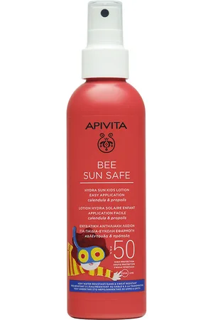APIVITA BEE SUN SAFE Hydra Sun Loción Spray para niños SPF 50. Protectores solares - Protector solar facial - Protector solar corporal. Tipo de Piel: Sensible. Texturas: Loción. Formulación: Hipoalergénico. Green Beauty: Ingredientes naturales, Pac