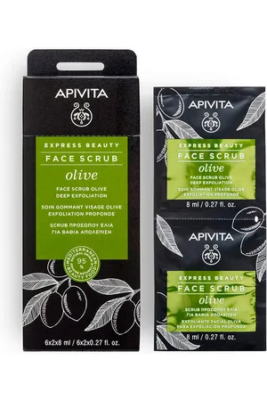 APIVITA Express Beauty Mascarilla facial exfoliante intensiva con oliva. Mascarilla Facial. Edad: Entre 18 y 25 años, Entre 26 y 35 años, Entre 36 y 50 años, Más de 50 años. Tipo de Piel: Todo Tipo de Pieles. Texturas: Crema. Formulación: Sin Parab