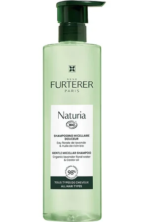 RENE FURTERER NATURIA champú micelar ultra suave sin sulfatos. Champú hidratante - Cuero cabelludo sensible. Tipo de Cabello: Todo Tipo de Cabello. Formulación: Sin Sulfatos, Sin Siliconas. Green Beauty: Ingredientes naturales, Packaging sostenible. Form