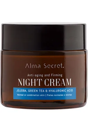 Alma Secret NIGHT CREAM multi-reparadora antiendad pieles mixtas. Cremas Antiarrugas y Antiedad. Tipo de Piel: Mixta, Normal. Tratamiento: Noche. Texturas: Crema. Green Beauty: Ingredientes naturales, Packaging sostenible, Cruelty Free. Producto de Par