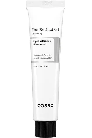 COSRX THE RETINOL 0.1 cream. Cremas Antiarrugas y Antiedad. Edad: Entre 26 y 35 años, Entre 36 y 50 años, Más de 50 años. Tipo de Piel: Todo Tipo de Pieles. Tratamiento: Noche. Texturas: Crema. Tendencias: Vitamina E, Retinol