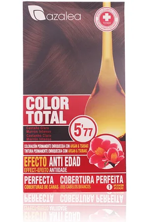 AZALEA WANG COLOR TOTAL. Tintes de pelo. Tonos: 3 Castaño Oscuro, 4 Castaño, 5 Castaño Claro, 6 Rubio Oscuro, 7 Rubio, 8 Rubio Claro, 9 Rubio Clarísimo, 10 Rubio Platinado, Caoba, 6.3 Caramelo, Pelirrojos, Violin