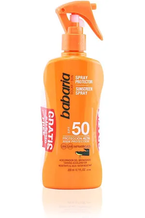 Babaria SOLAR ALOE VERA LECHE SPF50. Protector solar corporal. Tipo de Piel: Todo Tipo de Pieles. Texturas: Leche. Tendencias: Aloe Vera. Ingredientes: Aloe Vera. Protección SPF: Alta SPF 50