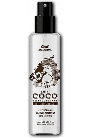 Hairgum SIXTY’S recovery coconut oil. Tratamiento hidratante pelo. Tipo de Cabello: Todo Tipo de Cabello, Cabello Seco, Cabello Teñido. Texturas: Aceite. Green Beauty: Ingredientes naturales. Formato: Spray