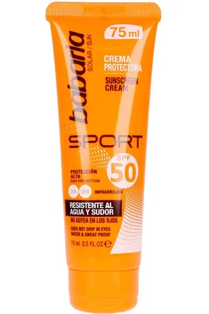 Babaria SOLAR SPORT crema protectora facial SPF50. Protector solar corporal Protector solar facial. Tipo de Piel: Todo Tipo de Pieles. Otras Características: Waterproof. Protección SPF: Alta SPF 50. Tendencias: Skinimalism
