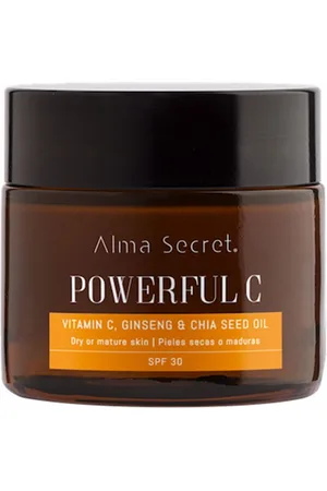 Alma Secret POWERFUL C antiedad iluminadora chía SPF30. Cremas Antiarrugas y Antiedad - Efecto flash - Tratamiento Facial Antioxidante. Edad: Entre 26 y 35 años, Entre 36 y 50 años, Más de 50 años. Tipo de Piel: Seca. Tratamiento: Día. Texturas: Crema.