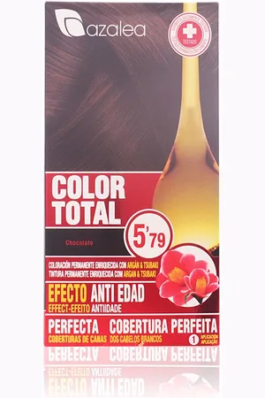 AZALEA WANG COLOR TOTAL. Tintes de pelo. Tonos: 3 Castaño Oscuro, 4 Castaño, 5 Castaño Claro, 6 Rubio Oscuro, 7 Rubio, 8 Rubio Claro, 9 Rubio Clarísimo, 10 Rubio Platinado, Caoba, 6.3 Caramelo, Pelirrojos, Violin