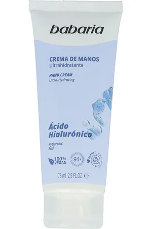 Babaria HYALURONIC ACID crema manos ultrahidratante. Tratamientos y cremas manos. Edad: Entre 18 y 25 años, Entre 26 y 35 años, Entre 36 y 50 años, Más de 50 años, Menos de 18 años. Tipo de Piel: Todo Tipo de Pieles. Texturas: Crema. Tendencias: Ác